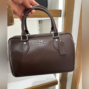 NWT Coach Rowan Satchel leather CV962